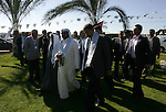 Palestinian Minister of Agriculture, Mohammed al-Agha attend the opening ceremony of a new palmtrees farm with members of the Islamic Conference Organization delegation in the former Israeli settlements near the southern Gaza Strip town of Khan Younis on Dec. 1,2010. Photo by Abed Rahim Khatib
