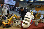 Palestinian youths display their designs during an exhibition at Al-shawwa theater in Gaza city on Dec. 6,2010.. Photo by Ashraf Amra