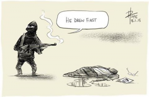 He-drew-first