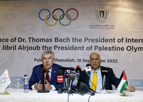 Thomas Bach: IOC-Präsident verspricht Unterstützung für palästinensischen Sport – Das Internationale Olympische Komitee will den palästinensischen Sport fördern. Bei einem Besuch in Ramallah sichert IOC-Präsident Bach auch finanzielle Hilfen zu. | Israelnetz